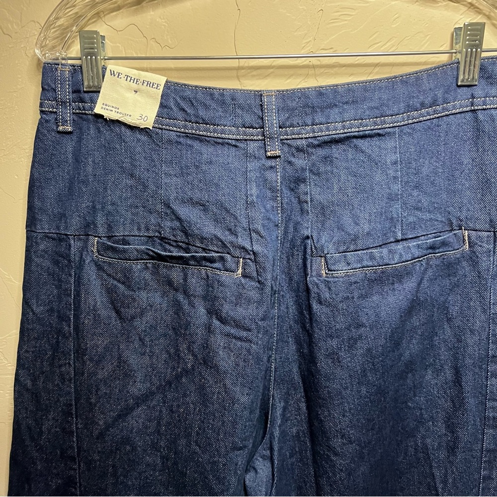 NWT We The Free Equinox Exaggerated Wide‎ Leg Trouser Denim Jeans - Picture 10 of 16